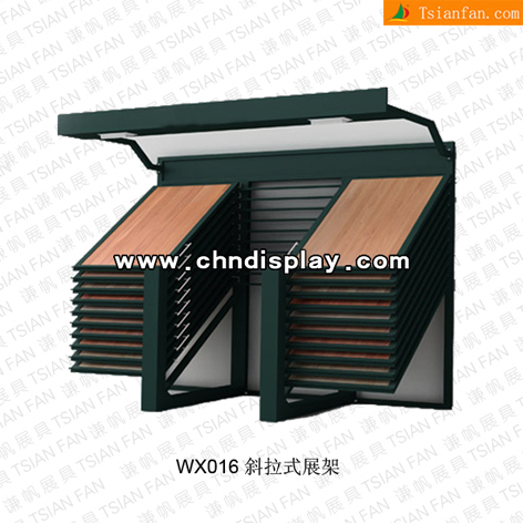 unique design wood floor sample display cabinet WX 016