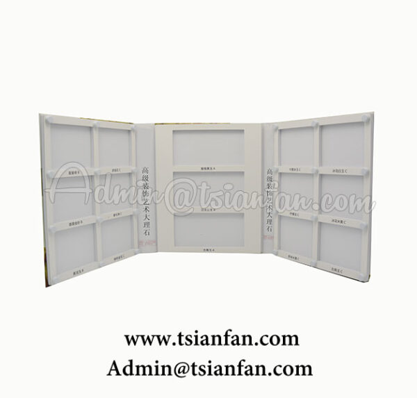 Custom Cardboard Marble Display Sample Folder PY612