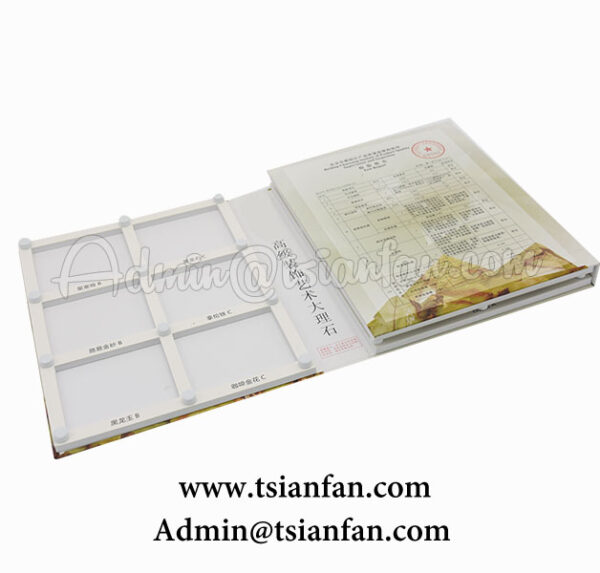 Custom Cardboard Marble Display Sample Folder PY612