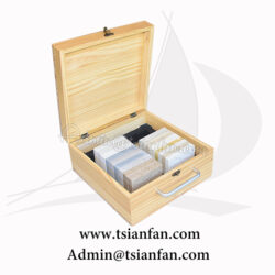 Wooden Quartz Stone Sample Suitcase PX601