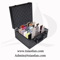 Leather Quartz Stone Sample Suitcase / Stone Display Case PX611