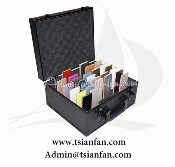 Leather Quartz Stone Sample Suitcase / Stone Display Case PX611