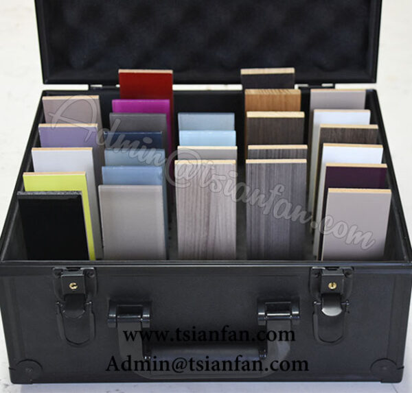 Leather Quartz Stone Sample Suitcase / Stone Display Case PX611