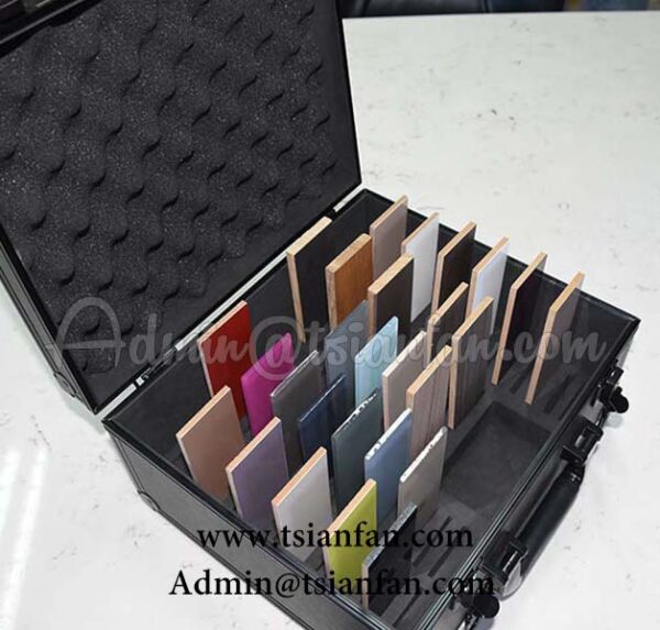 Leather Quartz Stone Sample Suitcase / Stone Display Case PX611