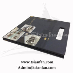 New Design Stone Custom Presentation Folders With Handle PY625