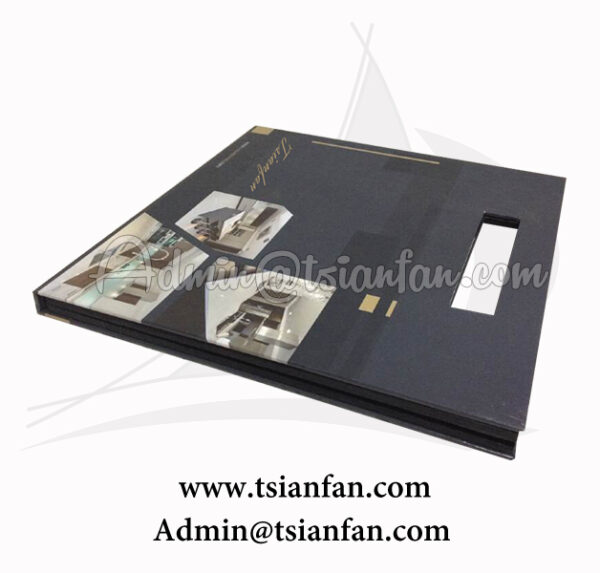 New Design Stone Custom Presentation Folders With Handle PY625