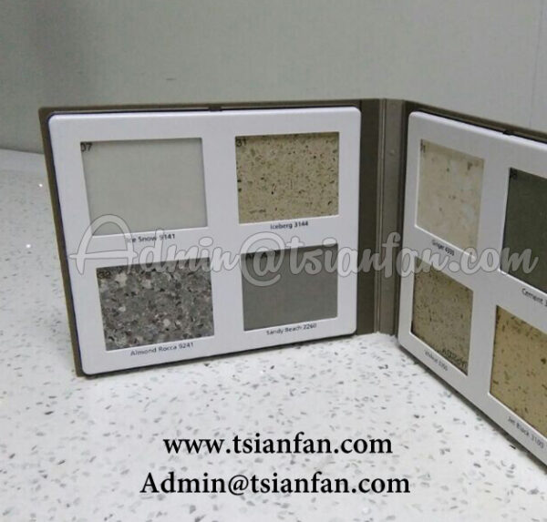 Plastic Detachable Quartz Stone Samples Catalogue PY621