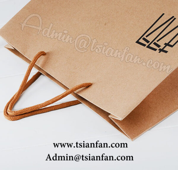 Custom Printed Brown Kraft Paper Bag PG607