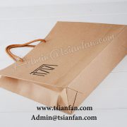 Custom Printed Brown Kraft Paper Bag PG607