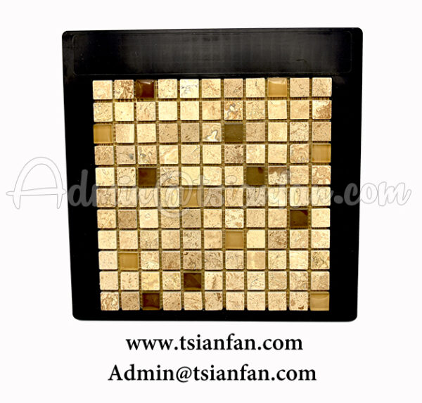 Plastic Mosaic Tile Frame With Black Color PZ616