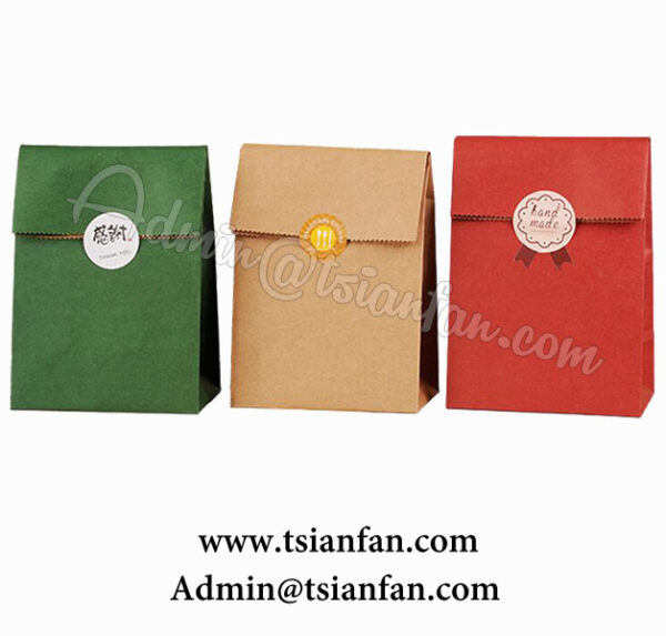 Disposable Food Bakery Customized Paper Bag PG608