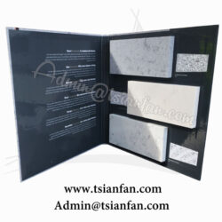 Black Paper Quartz Stone Sample Book Printing PY658