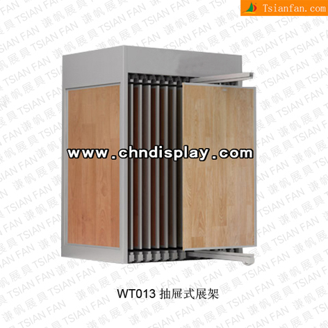 unique design wood floor sample display cabinet WX 032