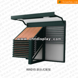 unique design wood floor sample display cabinet WX 015