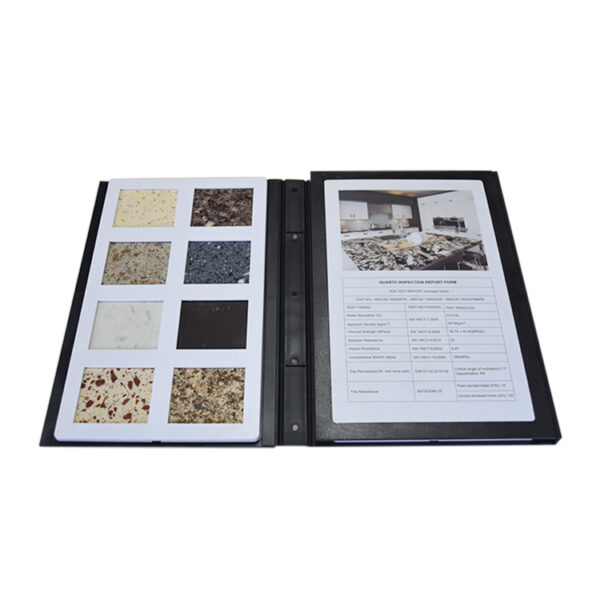 Plastic Quartz Stone Sample Display Catalog PY682