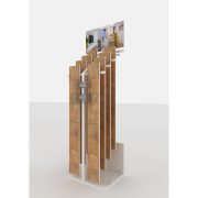 Wood floor display rack