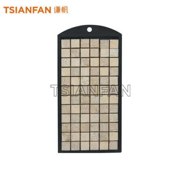 simple design Mosaic Quartz​ Ceramic​ stone Sample Display Board Plastic​ Customize show ​PS047​