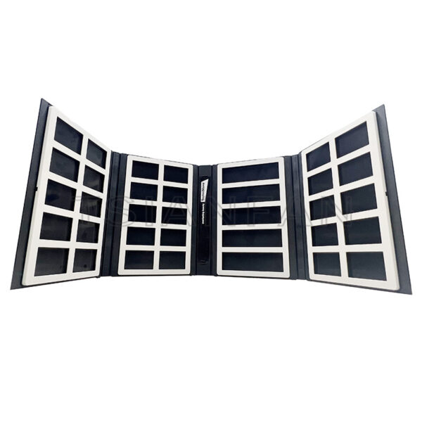 Customize Portable Four-fold page Stone Tile Sample Display Book Showroom Design 