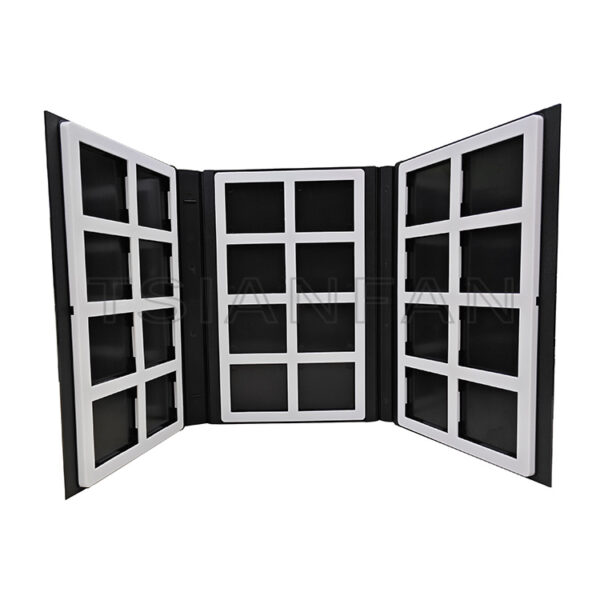 Tri-fold high quality plastic custom tile sample booklet display