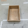 small granite stone display wooden box